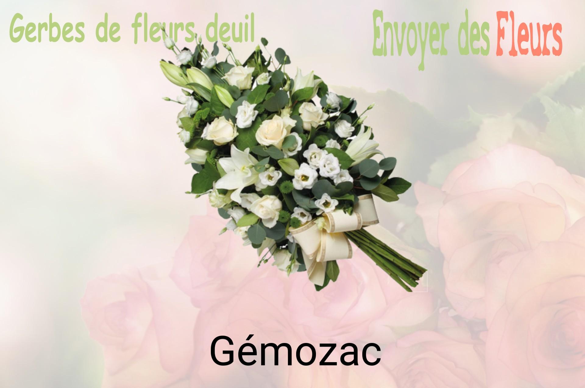 Gerbe de fleurs de deuil livrée à Gémozac